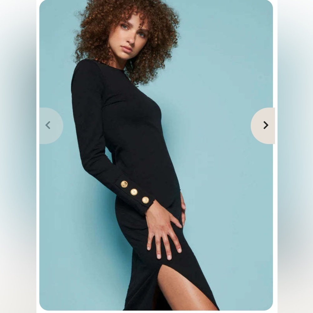 Nation LTD - Theo Contrast
Midi w/Gold - Black with Gold Buttons size small